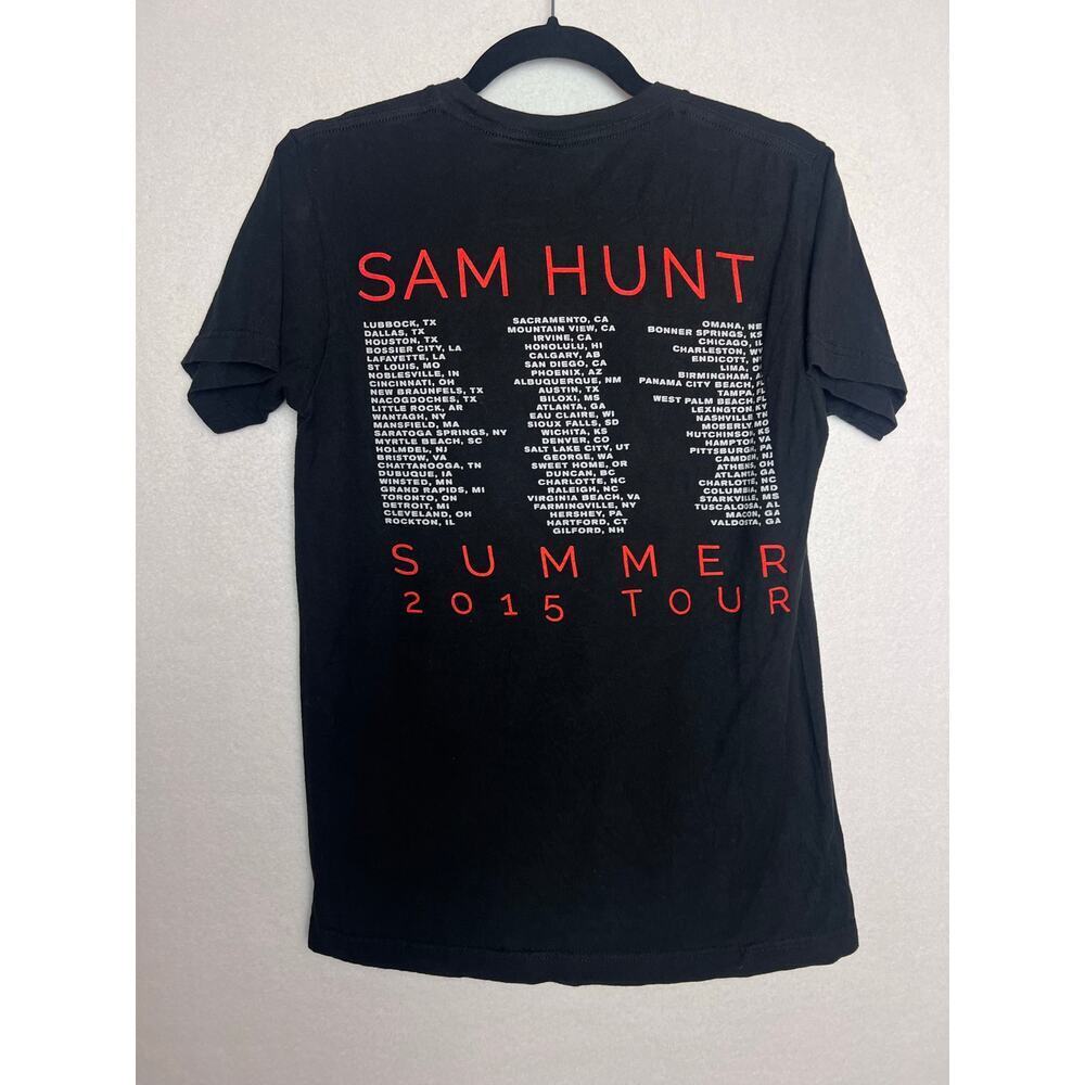 Sam Hunt Summer Tour 2015 Graphic T-Shirt Concert Band Tee Black Size Small - Picture 5 of 5